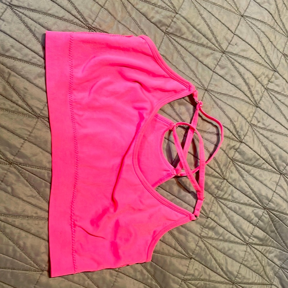 Hot pink sports bra By mono B size XS